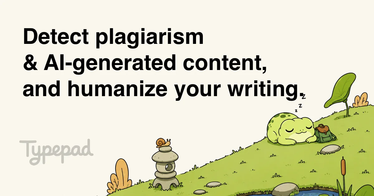 I built Typepad because AI can write for you, but it still can’t sound like you. logo